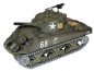 Preview: Sherman M4A3 Pro Version 2,4GHz R&S Metallgetriebe Metall-Treib/Leiträder Metallkette Holzbox