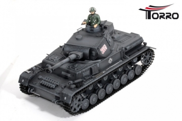 Panzer IV Ausf. F-2 2.4 GHz R&S Metallgetriebe Metall-Achsschenkelsystem Airbrush-Edition Grau