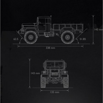 RC U.S. Military Truck Sand im Maßstab 1:16
