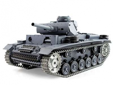 Panzer III 2.4GHz R&S Metallgetriebe Metallschwingarme Metall-Treib/Leiträder Metallketten BB+IR V6.0