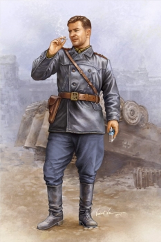Figuren-Bausatz Sowjetischer Soldat Panzerbesatzung 2. Weltkrieg im Maßstab 1:16 von Trumpeter