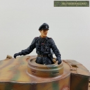 Deutscher Panzerkommandant Halbfigur Panzerbesatzung Normandie 1944
