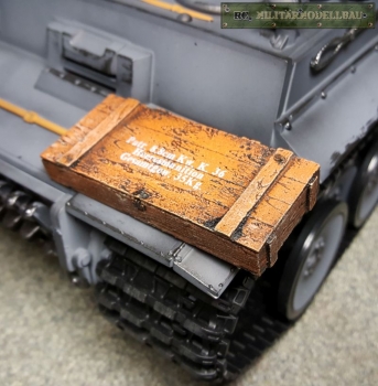 Munitionskiste 8,8 cm Kw. K.36 Lehmbraun im Maßstab 1:16