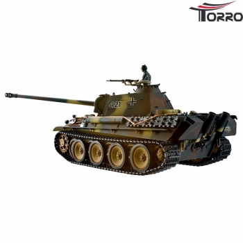 Panther G Profi Metallausführung BB Version Braun/TarnTORRO Panzer mit Holzkiste