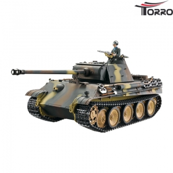 Panther G Profi Metallausführung BB Version Braun/TarnTORRO Panzer mit Holzkiste