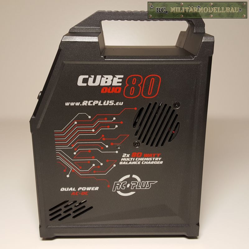 RC Militärmodellbau Ladegerät Cube 80 DUO ACDC 2 x 80 RC Militärmodellbau Ladegerät Cube 80 DUO ACDC 2 x 80
