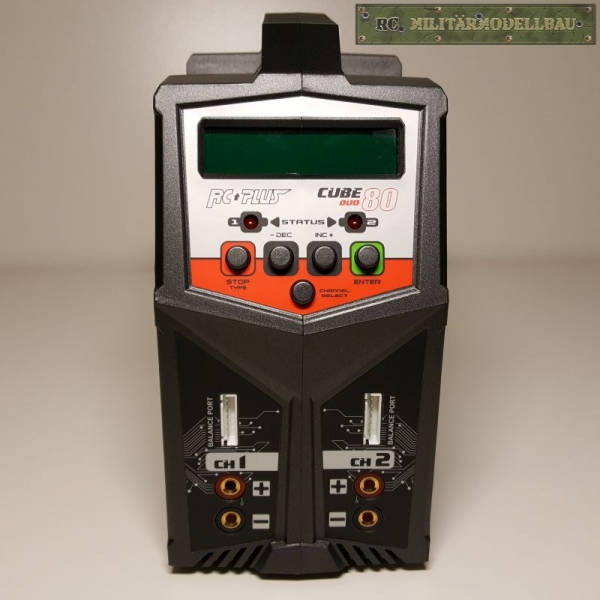 RC Militärmodellbau Ladegerät Cube 80 DUO ACDC 2 x 80 RC Militärmodellbau Ladegerät Cube 80 DUO ACDC 2 x 80