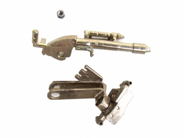 MG-3 aus Neusilber mit Lafette